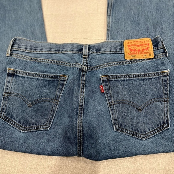 [W36L30]Levi’s 505 Men Straight Leg Jeans - Picture 7 of 8